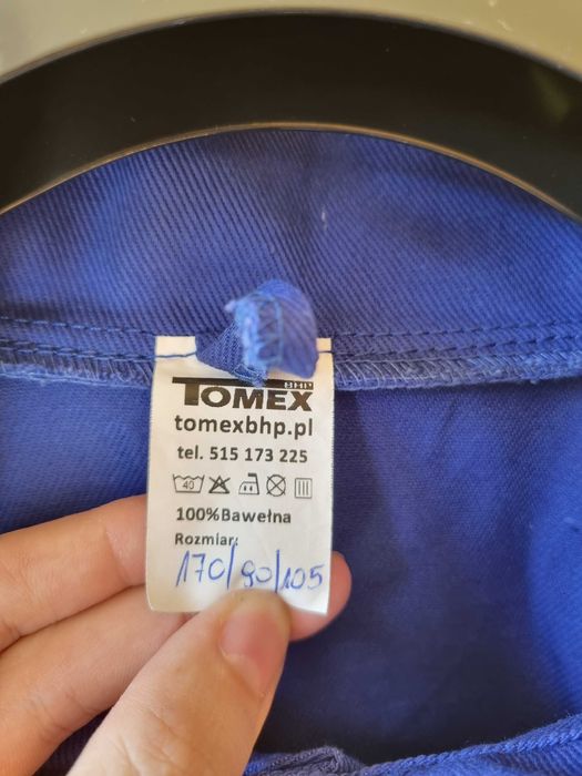 Robocza niebieska bluza drelichowa