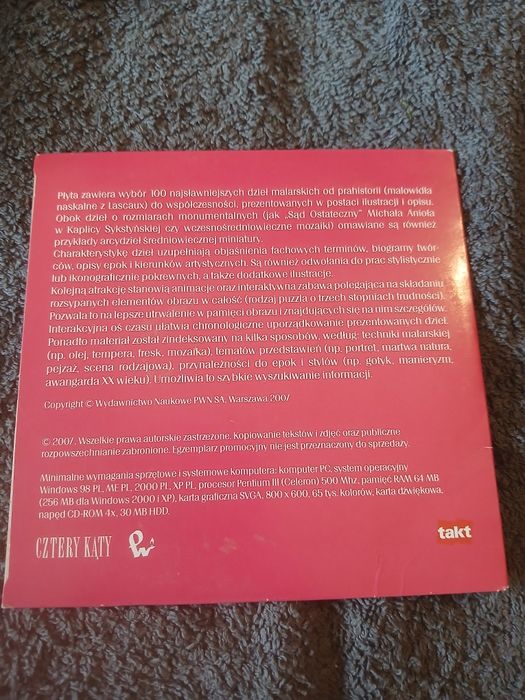 Płyta cd 100 najsłynniejszy obrazów