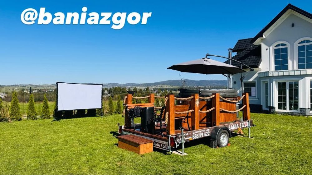 Mobilna balia sauna jacuzzi wynajmij mnie