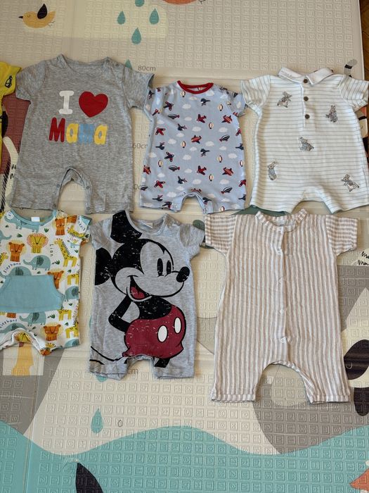 Набір літні Ромпер пісочники 0-3місяців