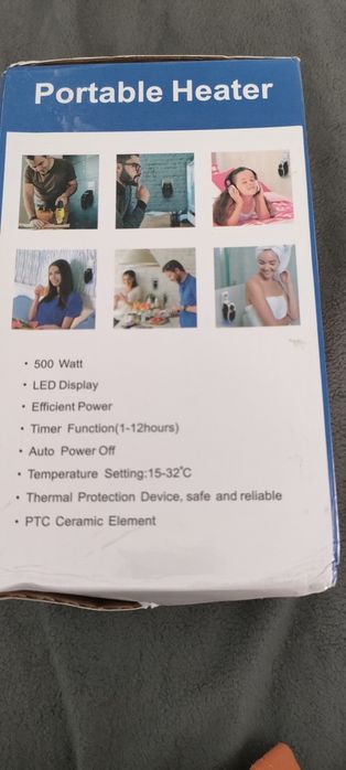 Aquecedor portátil a estrear embalado