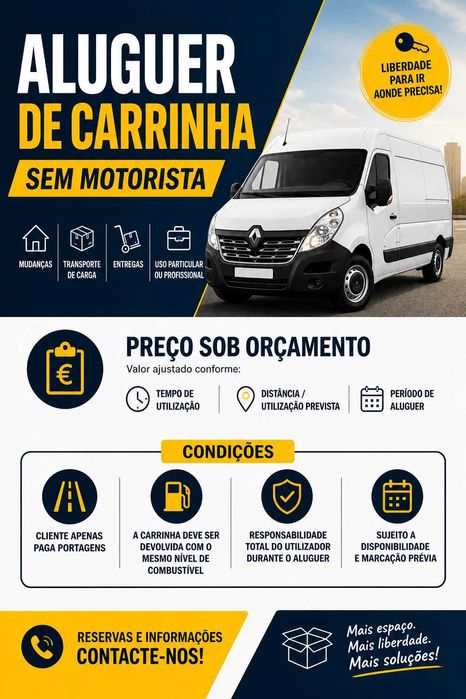 Aluguer carrinha