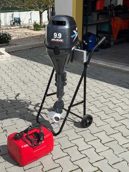 Motor de Popa Sail 9.9cv 4 Tempos – Novo a Estrear + Suporte Ozeam