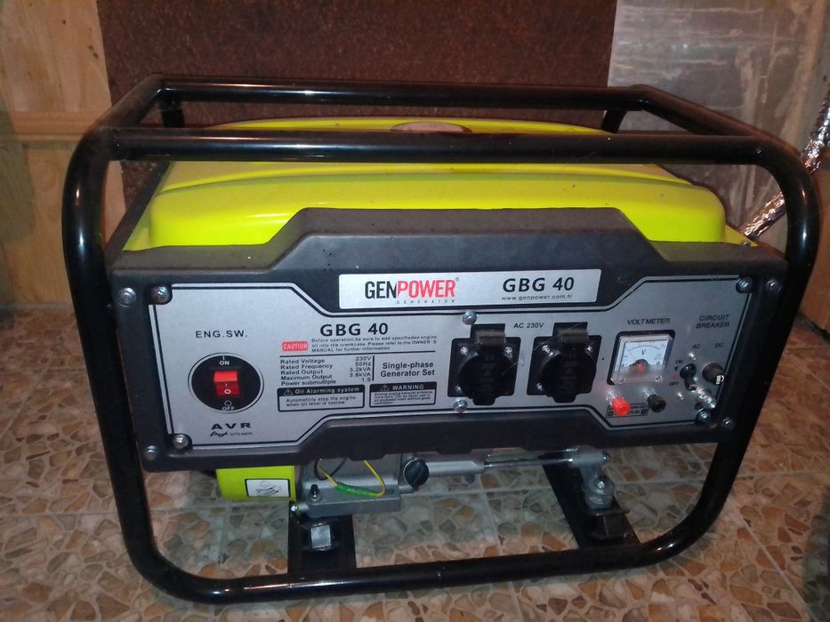 Генератор бензиновый Genpower GBG 40 (3.2/3.8 кВт) стан нового