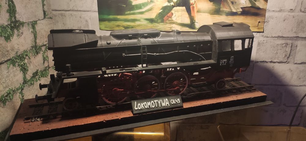 Lokomotywa parowóz model 3d