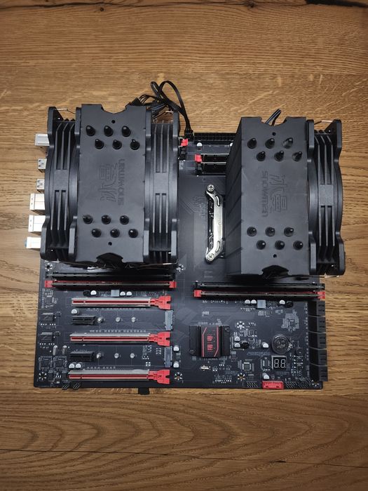 Комплект материнська плата + intel xeon 2696v3 процессори + 64gb озу