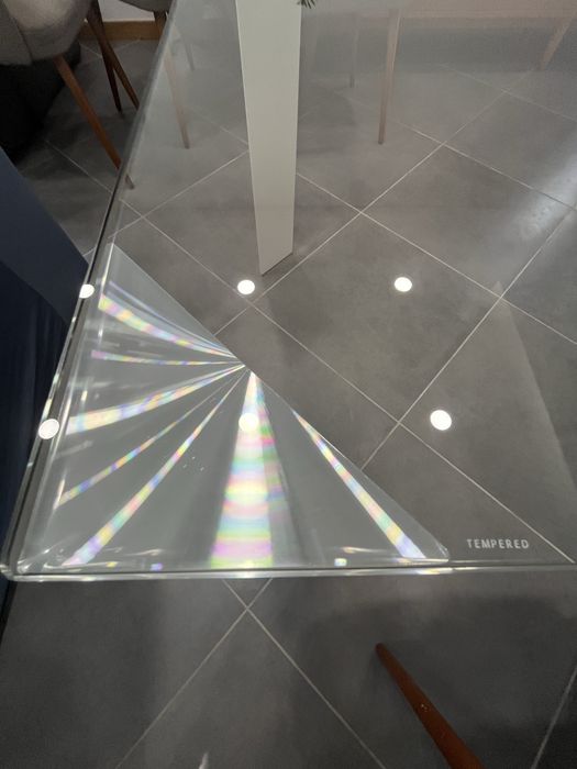 Mesa em vidro sala de jantar