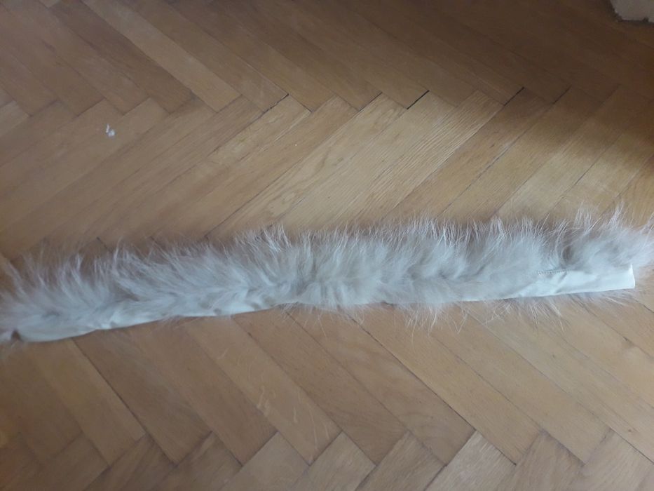 Kołnierz/stójka na rzepy naturalny lis