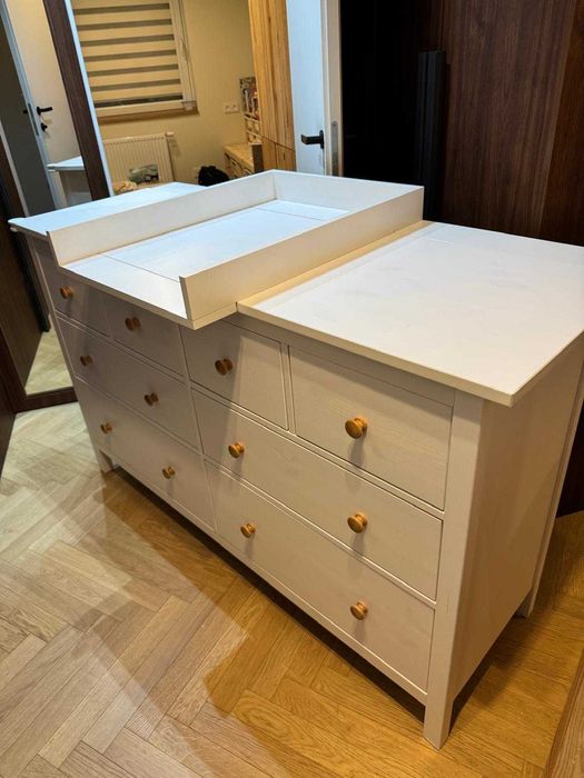 Komoda IKEA HEMNES + nakładka do przewijania | komplet | zadbana