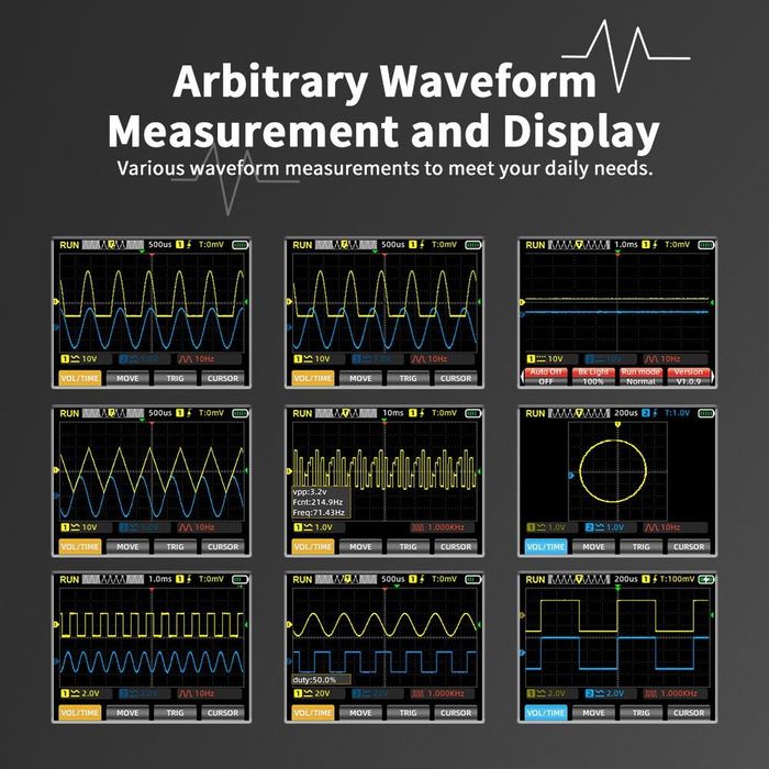 Multímetro e osciloscópio digital 3 em 1 ZOYI ZT-703S 50 MHz