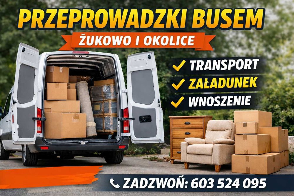 Przeprowadzki busem – Żukowo i okolice