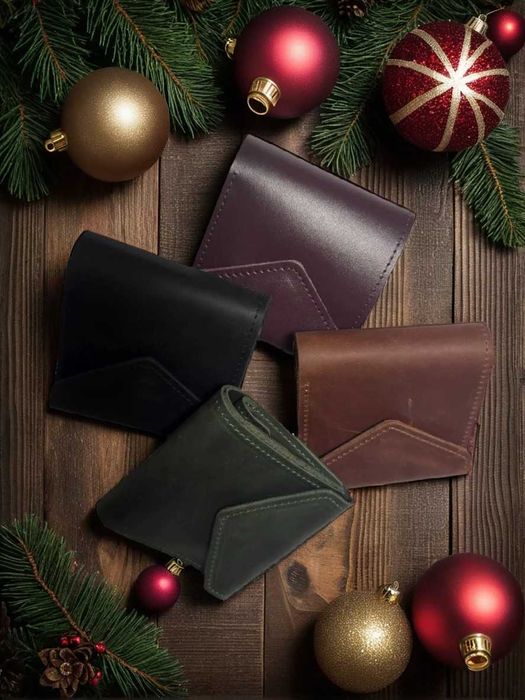 Шкіряні гаманці Belcraft для чоловіків та жінок (подарунок під ялинку)
