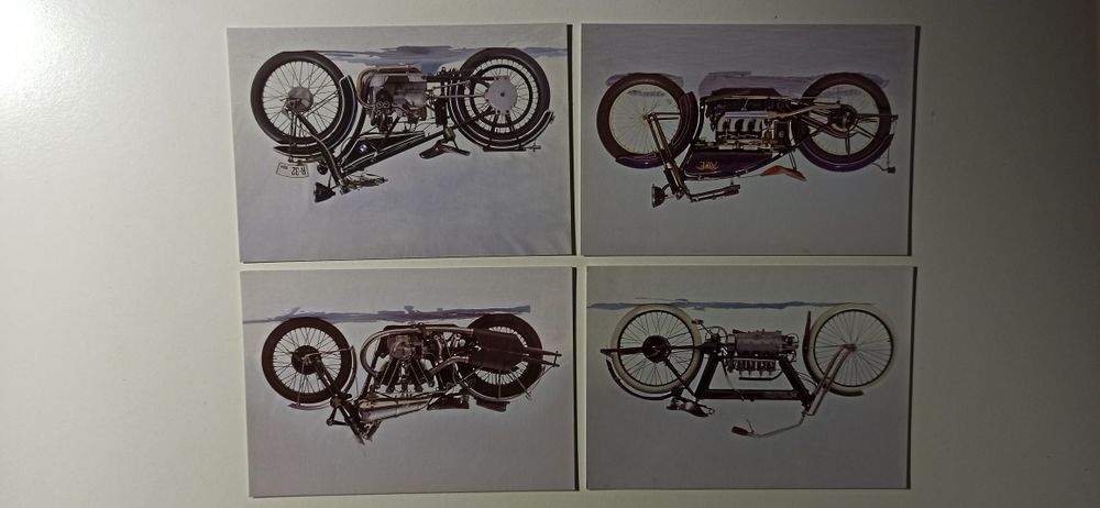 Colecção Expo98, 12 postais século das motos