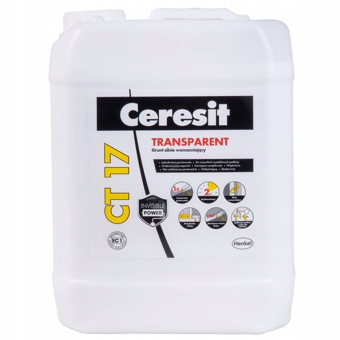 grunt głęboko penetrujący transparent ct17 10l