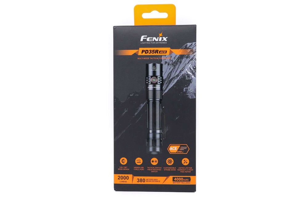 Fenix PD35R ACE Ліхтар Тактичний (2000 Люмен 380 М.) ГАРАНТІЯ 5 РОКІВ!