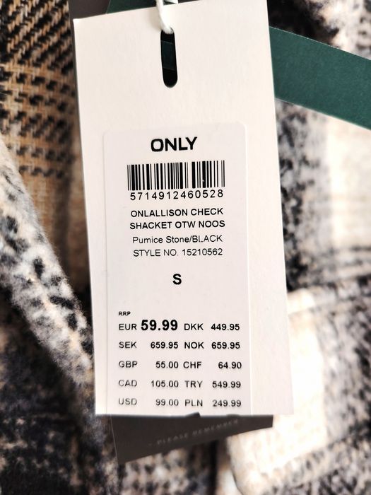 Kurtka, koszula damska Only NOWA r. S, oversize