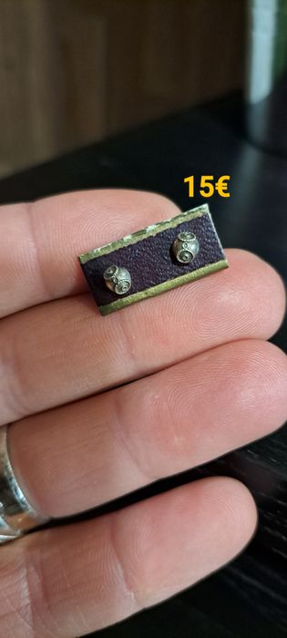 Brincos contas de Viana em prata.