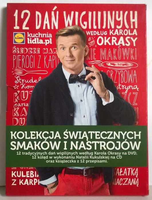 CD Kolędy Natalia Kukulska + DVD 12 dań wigilijnych Karol Okrasa NOWE
