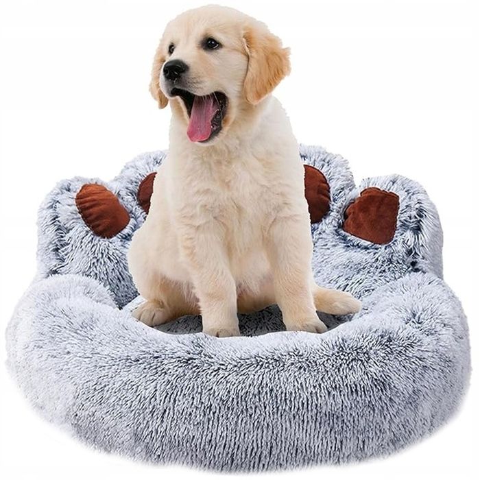 Legowisko Dla Psa Kota Miękkie Posłanie Wodoodporne Poduszka Shaggy
