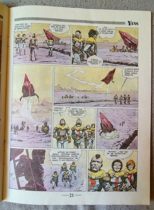 Komiks Yans mutanci z Xanai