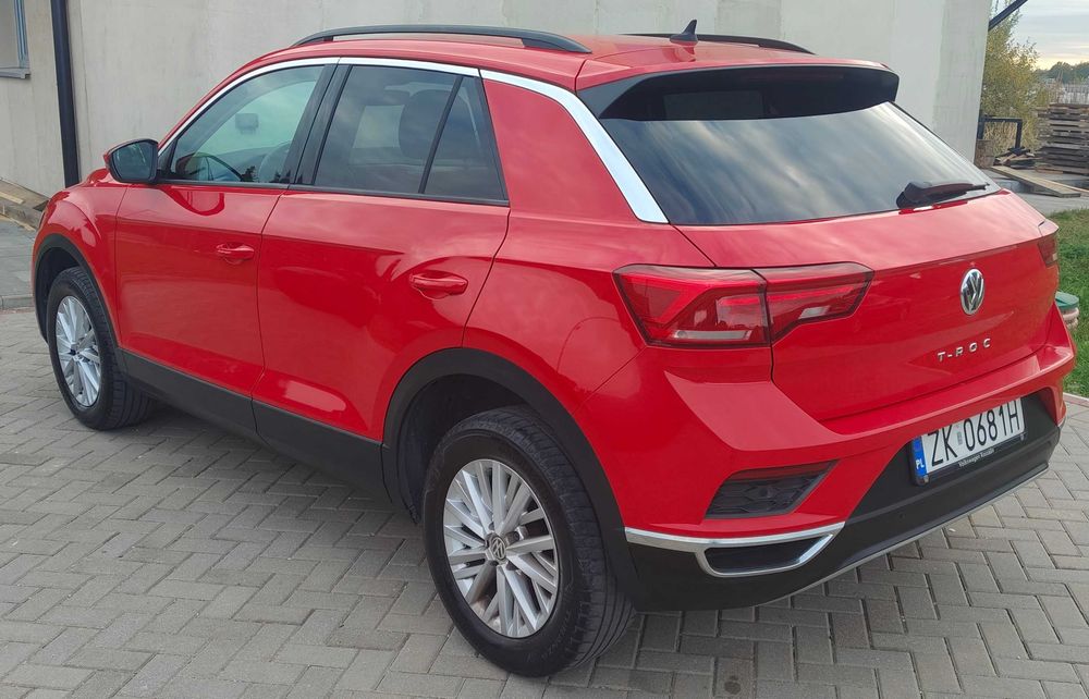 VW T-Roc 2020 czerwony