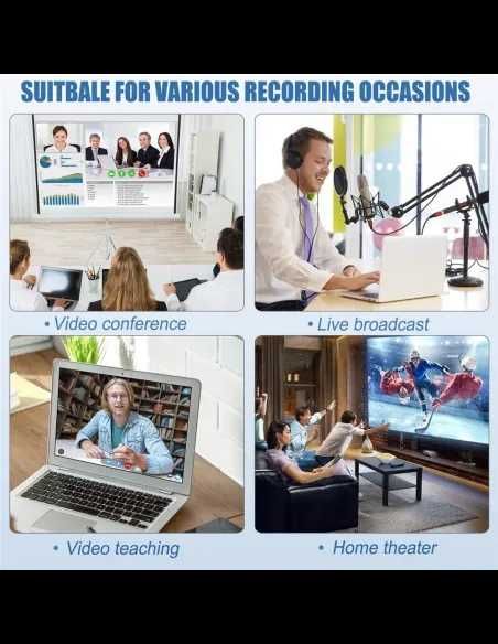 Placa de Captura de Vídeo USB 3.0 para HDMI