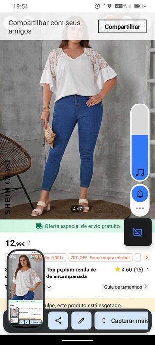 Várias roupas tamanhos grandes