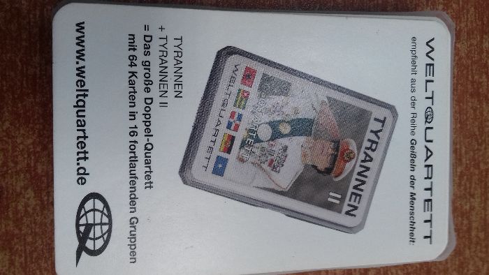 Talia kart do gry "Das Fuehrer Quartett" (Kwartet Wodzów)