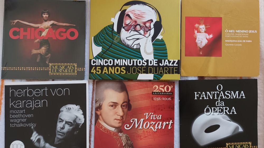 8 cd's jazz e musicais