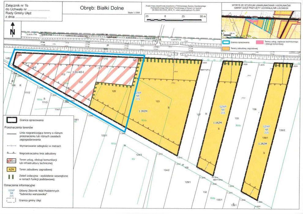 Działka usługowa 0,9362 ha przy DK48 Białki Dolne