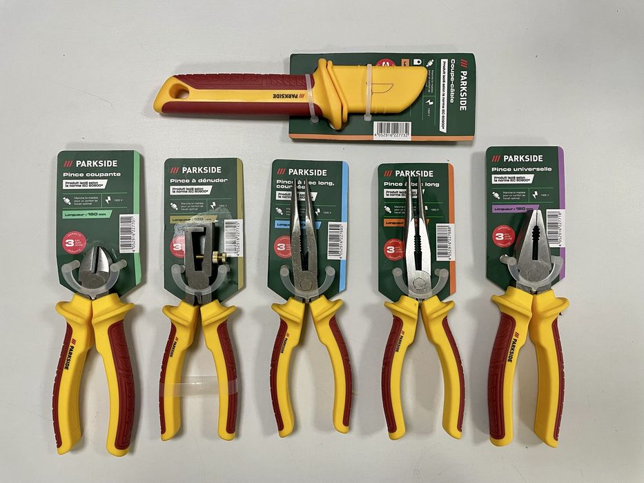 Диэлектрические бокорезы/тонкогубцы/плоскогубцы/нож и т.д. PARKSIDE