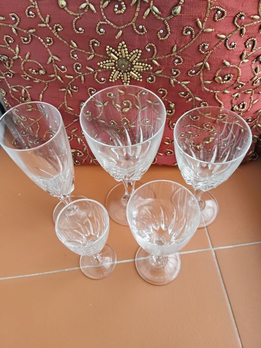 Serviço de 60 copos Cristal d'Arques Durand Flamenco