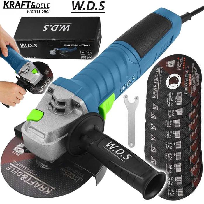 KRAFT&DELE W.D.S Szlifierka Kątowa Polerka 125mm 1500w 230v WDS2135
