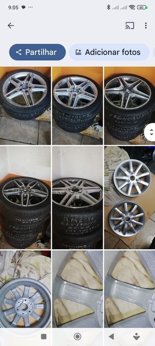 Várias jantes Mercedes e Smart