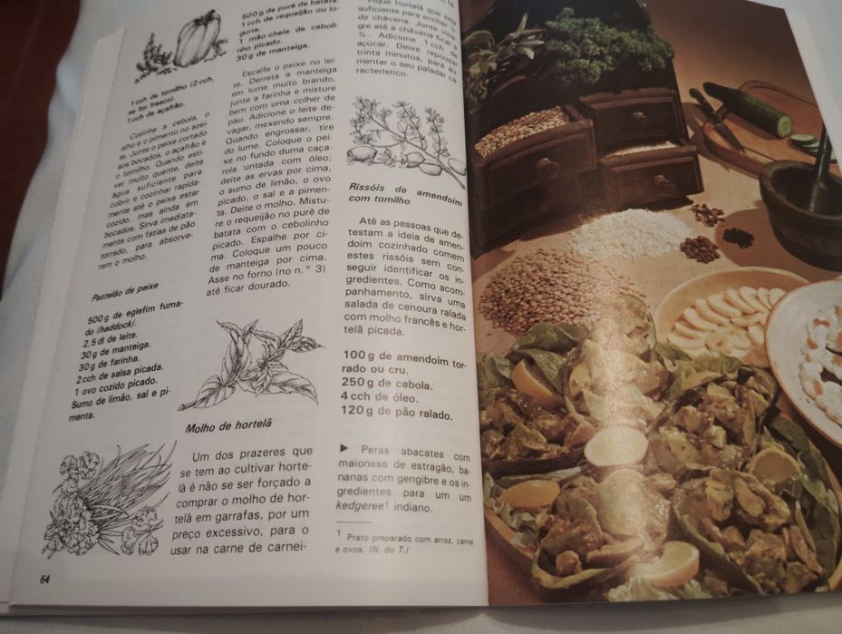 Livro Coleção Arte de Viver Ervas Vintage