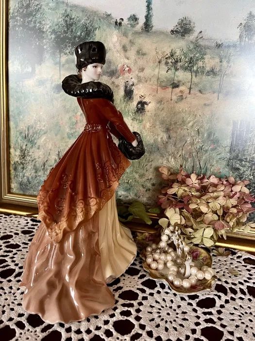 *Royal Worcester Limitowana Angielska Porcelana Figurka Dama Lalka