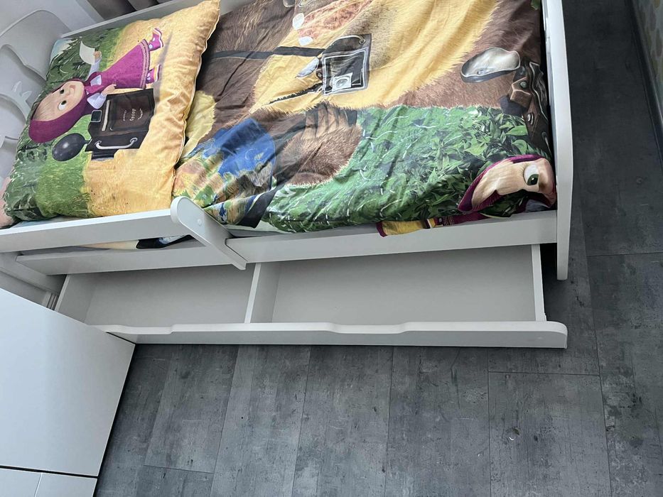 ŁÓŻKO 160/80 Z SZUFLADĄ + Materac