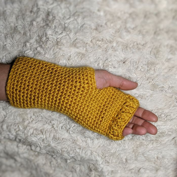 Митенки рукавицы перчатки без пальцев