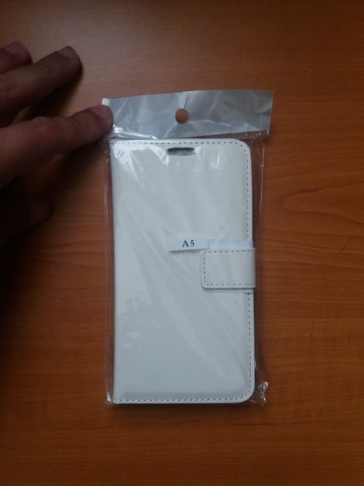 Capa Samsung A5 tipo couro branco [nova]