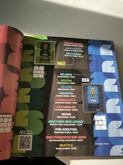 Caderneta capa dura mundial 2026 Panini