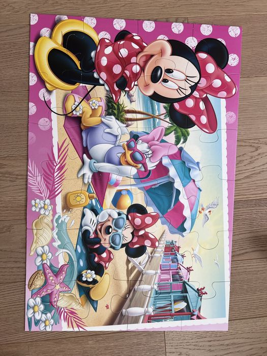Komplet trzech puzzli dla 2-3 latka Psi Patrol Puppy Dog, Minnie Mouse