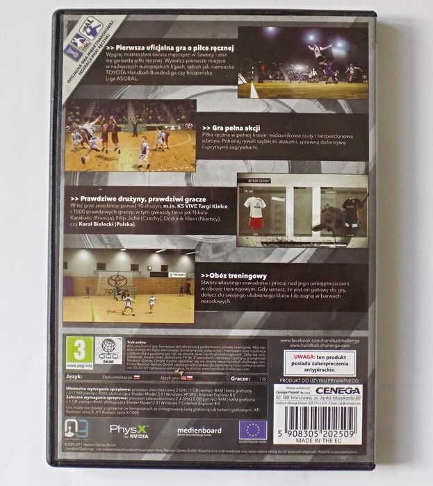 Gra IHF Piłka Ręczna 12 PL | sportowa | PC DVD BOX