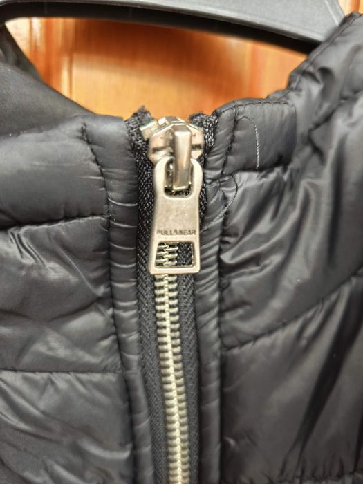 Parka Casaco Capuz Pull and Bear preto XL