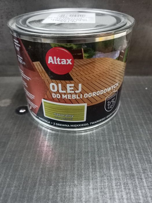 Olej do Mebli ogrodowych ALTAX 9 puszek po 0,5 litra warto !!