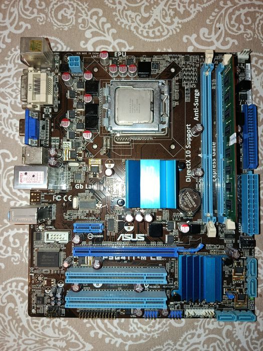 Материнська плата Asus P5G41T-M LE з додатковими комплектуючими