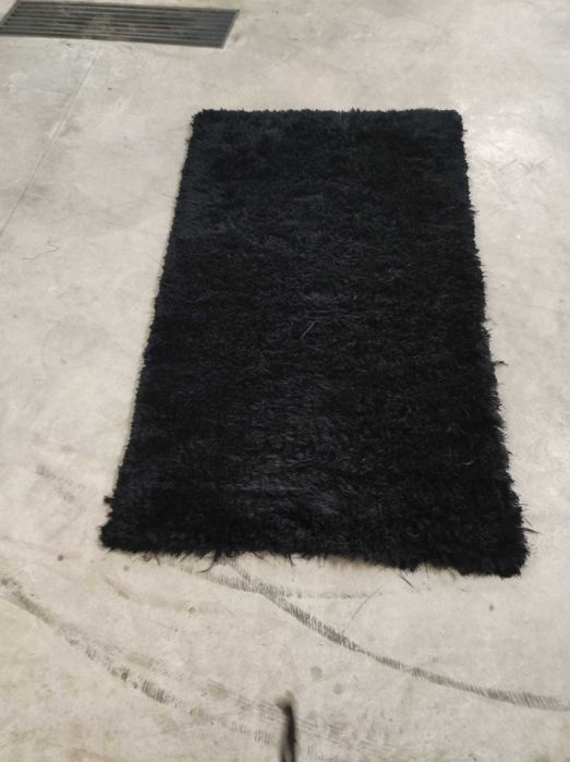 Tapete felpudo preto como NOVO 150 x 90