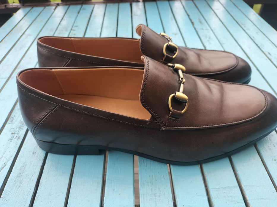Loafersy mokasyny Kazar skóra ciemnobrązowe 40