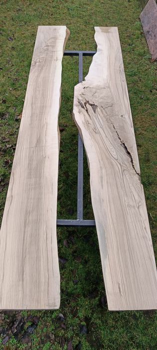 Deski Jesion 2 sztuki / Stół z Żywicą / foszty monolit tarcica