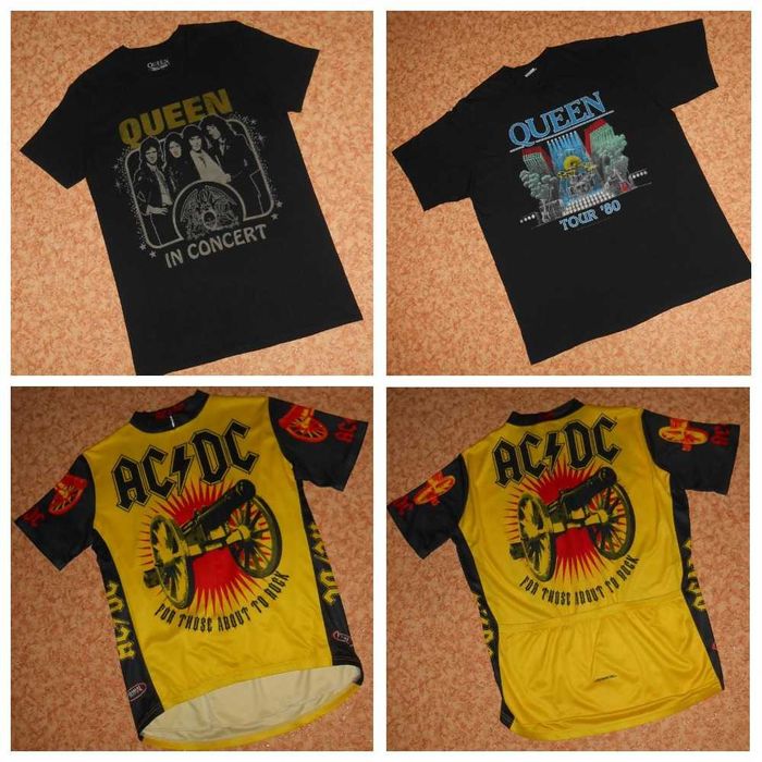 Футболки Bowie Blondie AC/DC Foo Fighters Queen Gary Numan та ін