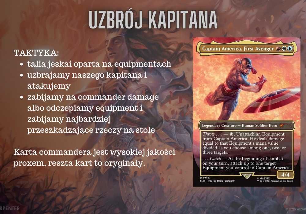 Magic the Gathering Commander | Marvel, Captain America, First Avenger
